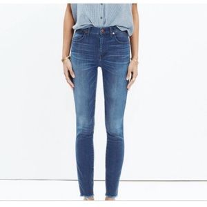 High rise skinny jeans